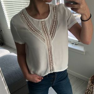 Cream Boho Top